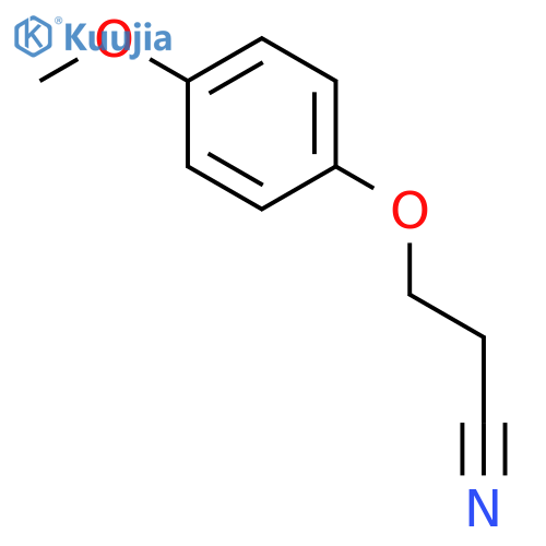 3-(4-methoxyphenoxy)propanenitrile structure