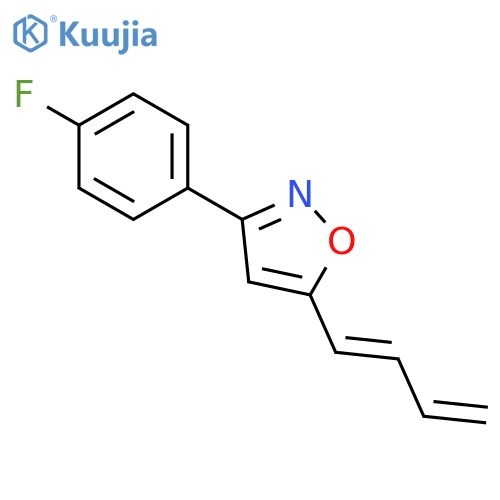 ISOXAZOLE, 5-(1E)-1,3-BUTADIENYL-3-(4-FLUOROPHENYL)- structure