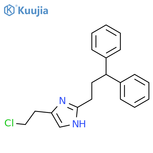 1H-IMIDAZOLE, 4-(2-CHLOROETHYL)-2-(3,3-DIPHENYLPROPYL)- structure