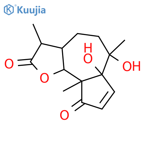 1,4,10-Trihydroxy-2-pseudoguaien-12,6-olide; (1α,4β,5β,6β,10α,11α)-form, 4-Ketone structure