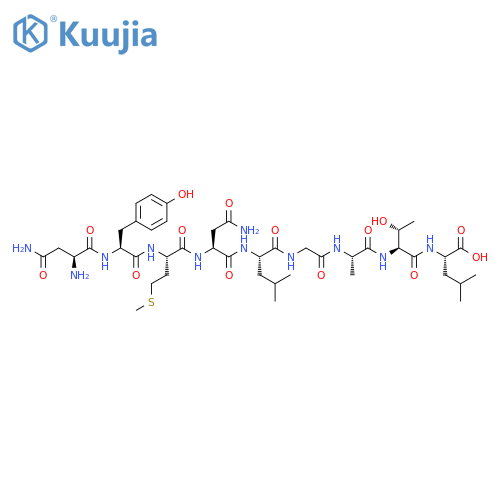 L-Leucine,L-asparaginyl-L-tyrosyl-L-methionyl-L-asparaginyl-L-leucylglycyl-L-alanyl-L-threonyl- structure