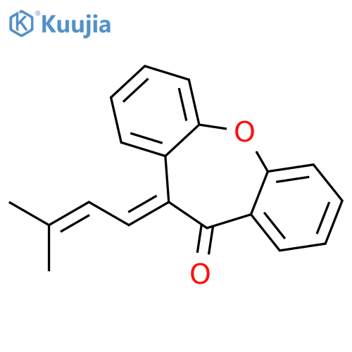Dibenz[b,f]oxepin-10(11H)-one, 11-(3-methyl-2-butenylidene)-, (11E)- structure
