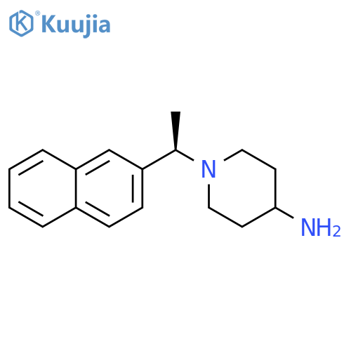 4-Piperidinamine, 1-[(1R)-1-(2-naphthalenyl)ethyl]- structure