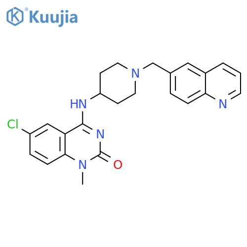 2(1H)-Quinazolinone,6-chloro-1-methyl-4-[[1-(6-quinolinylmethyl)-4-piperidinyl]amino]- structure