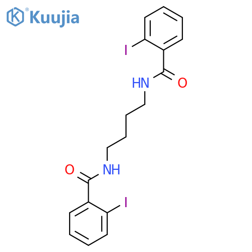 N,N'-(Butane-1,4-diyl)bis(2-iodobenzamide) structure