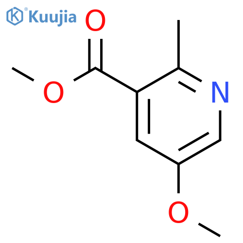 methyl 5-methoxy-2-methyl-pyridine-3-carboxylate structure