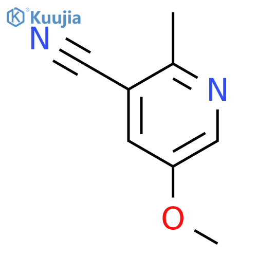 5-methoxy-2-methyl-3-Pyridinecarbonitrile structure