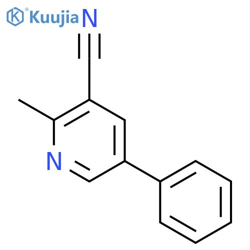 2-Methyl-5-phenylnicotinonitrile structure