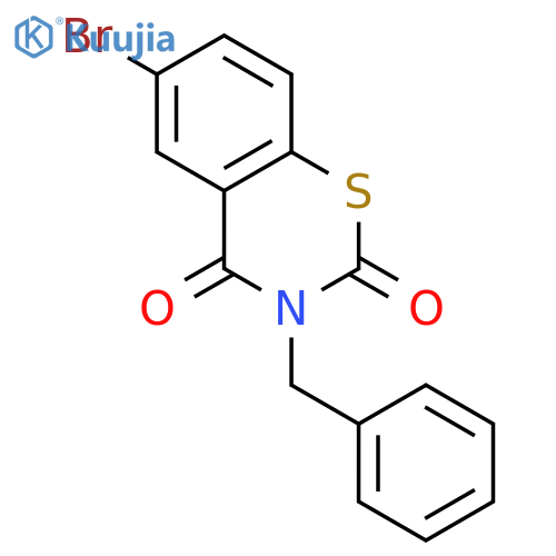 2H-1,3-Benzothiazine-2,4(3H)-dione, 6-bromo-3-(phenylmethyl)- structure