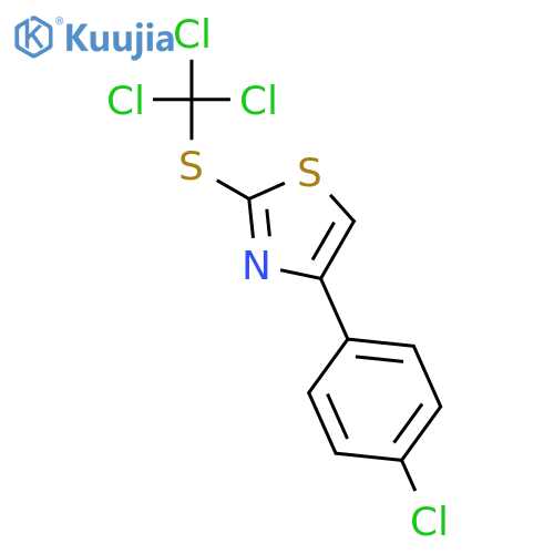 THIAZOLE, 4-(4-CHLOROPHENYL)-2-[(TRICHLOROMETHYL)THIO]- structure