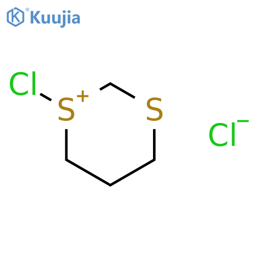 1,3-DITHIANIUM, 1-CHLORO-, CHLORIDE structure