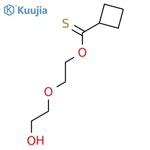Cyclobutanecarbothioic acid, O-[2-(2-hydroxyethoxy)ethyl] ester structure