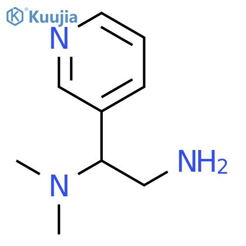 2-amino-1-(pyridin-3-yl)ethyldimethylamine structure
