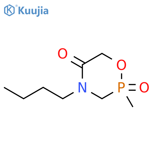 2H-1,4,2-Oxazaphosphorin-5(6H)-one, 4-butyldihydro-2-methyl-,2-oxide structure
