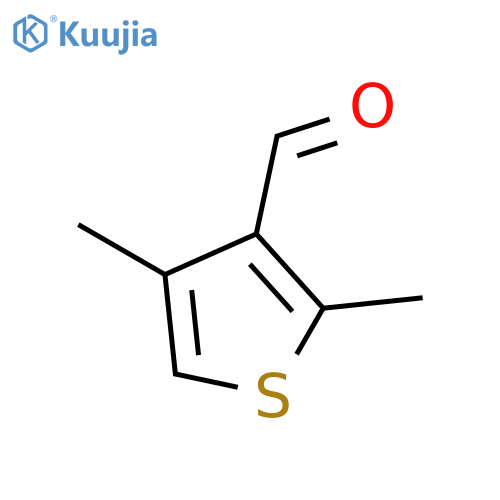 3-Thiophenecarboxaldehyde, 2,4-dimethyl- structure