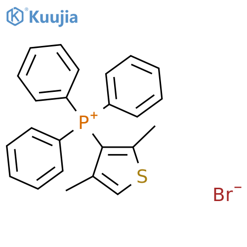 Phosphonium, (2,4-dimethyl-3-thienyl)triphenyl-, bromide structure