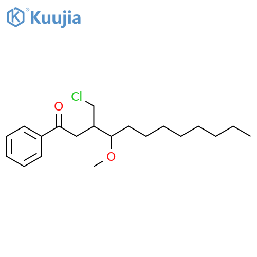 1-Dodecanone, 3-(chloromethyl)-4-methoxy-1-phenyl- structure