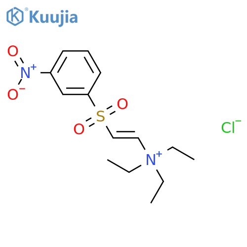 Ethenaminium, N,N,N-triethyl-2-[(3-nitrophenyl)sulfonyl]-, chloride structure