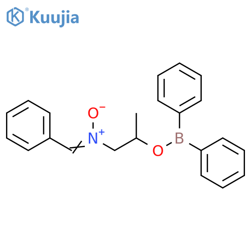 Borinic acid, diphenyl-, 1-methyl-2-[oxido(phenylmethylene)amino]ethyl ester (9CI) structure