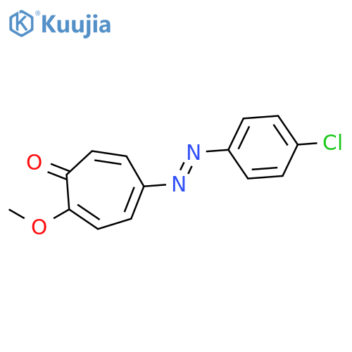 5-[(E)-(4-Chlorophenyl)diazenyl]-2-methoxycyclohepta-2,4,6-trien-1-one structure