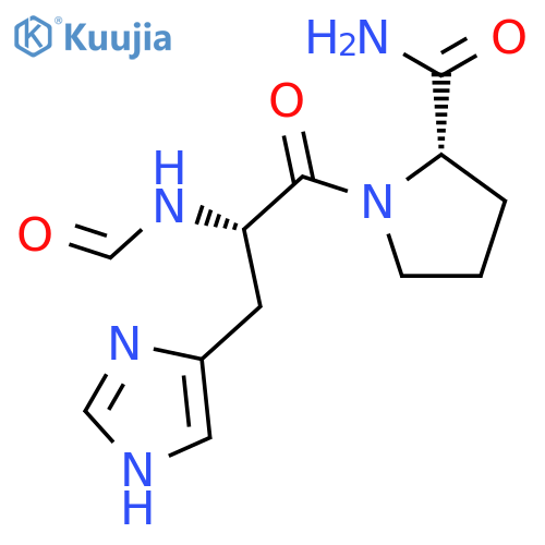 L-Prolinamide, N-formyl-L-histidyl- structure