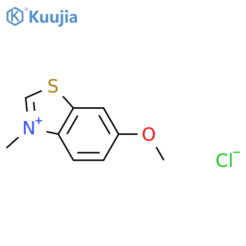 Benzothiazolium, 6-methoxy-3-methyl-, chloride structure