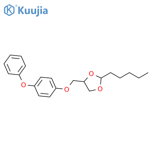 1,3-Dioxolane, 2-pentyl-4-[(4-phenoxyphenoxy)methyl]- structure