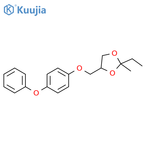 1,3-Dioxolane, 2-ethyl-2-methyl-4-[(4-phenoxyphenoxy)methyl]- structure