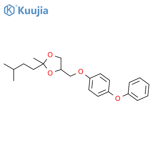 1,3-Dioxolane,2-methyl-2-(3-methylbutyl)-4-[(4-phenoxyphenoxy)methyl]- structure