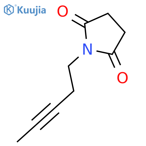 1-(pent-3-yn-1-yl)pyrrolidine-2,5-dione structure