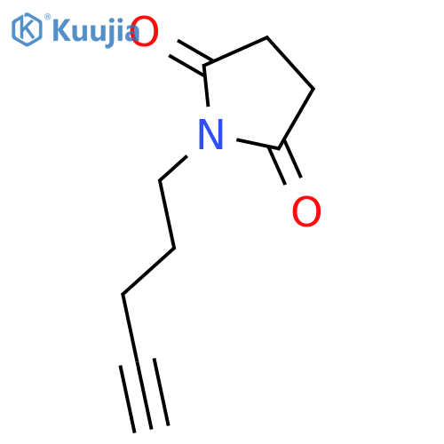 1-(pent-4-yn-1-yl)pyrrolidine-2,5-dione structure