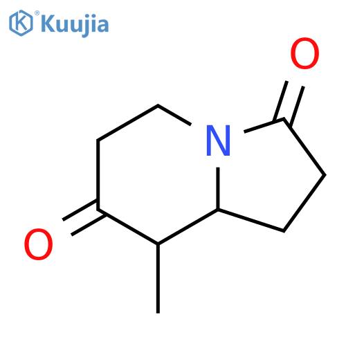 hexahydro-8-methyl-3,7-Indolizinedione structure
