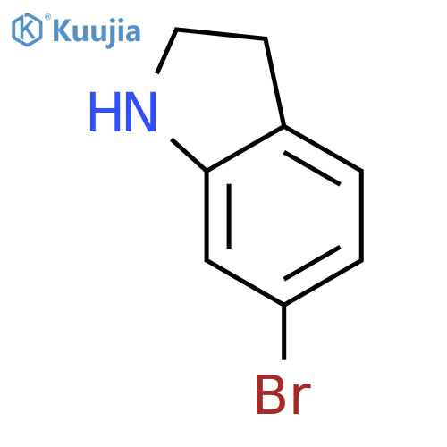 6-bromo-2,3-dihydro-1H-indole structure