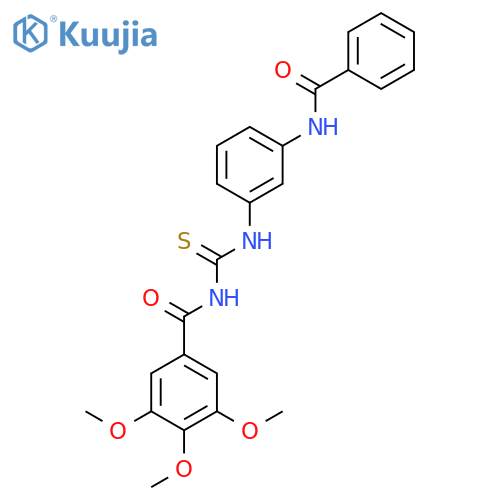 N-{[3-(benzoylamino)phenyl]carbamothioyl}-3,4,5-trimethoxybenzamide structure