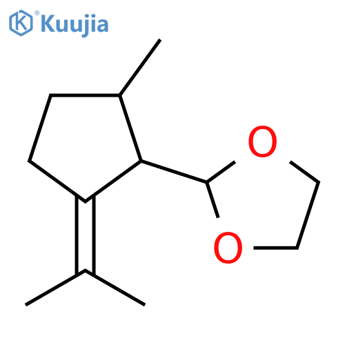 1,3-DIOXOLANE, 2-[2-METHYL-5-(1-METHYLETHYLIDENE)CYCLOPENTYL]- structure
