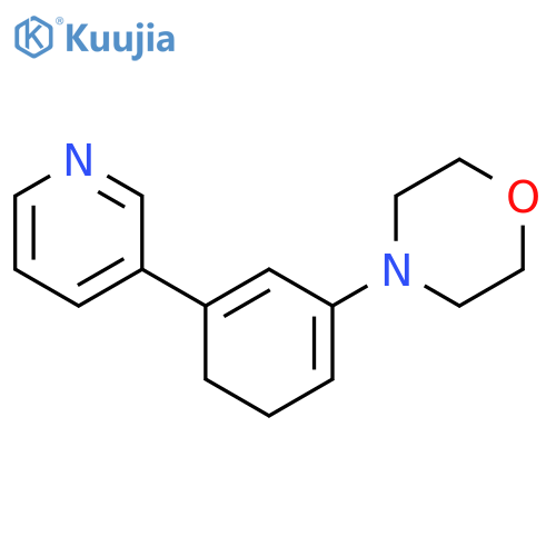 Morpholine, 4-[5-(3-pyridinyl)-1,5-cyclohexadien-1-yl]- structure