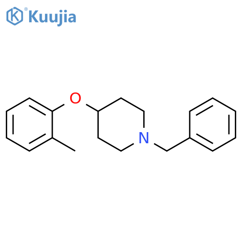 Piperidine, 4-(2-methylphenoxy)-1-(phenylmethyl)- structure