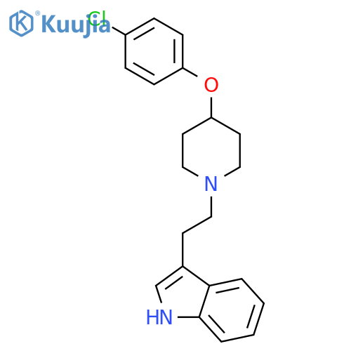 1H-Indole, 3-[2-[4-(4-chlorophenoxy)-1-piperidinyl]ethyl]- structure