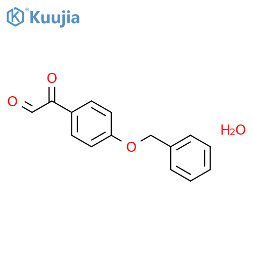 4-Benzyloxyphenylglyoxal hydrate structure