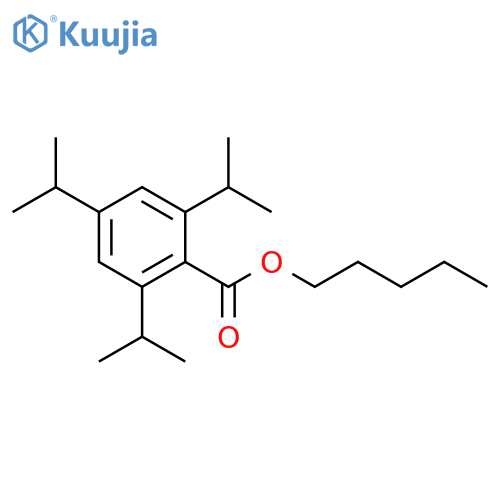Benzoic acid, 2,4,6-tris(1-methylethyl)-, pentyl ester structure