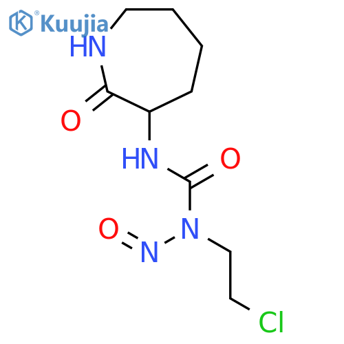 Urea, N-(2-chloroethyl)-N'-(hexahydro-2-oxo-1H-azepin-3-yl)-N-nitroso- structure