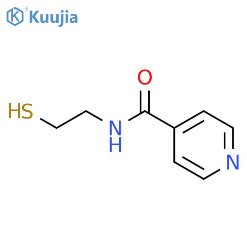 4-Pyridinecarboxamide, N-(2-mercaptoethyl)- structure