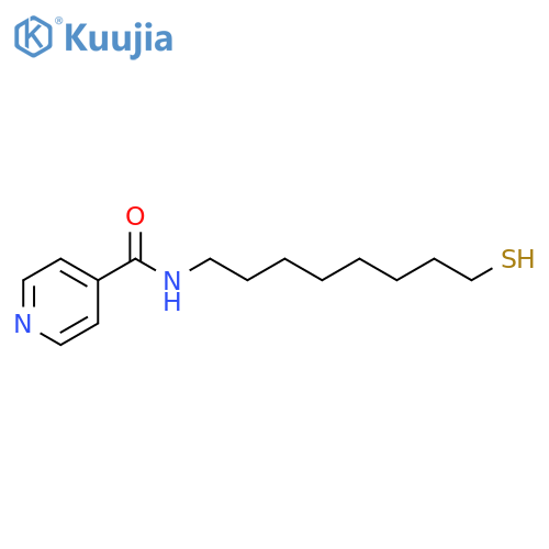 4-Pyridinecarboxamide, N-(8-mercaptooctyl)- structure