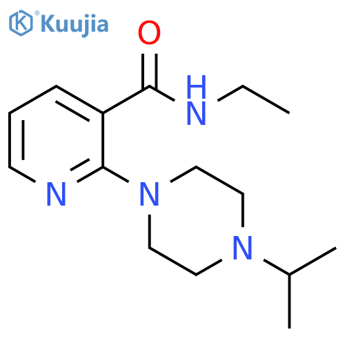 3-Pyridinecarboxamide, N-ethyl-2-[4-(1-methylethyl)-1-piperazinyl]- structure