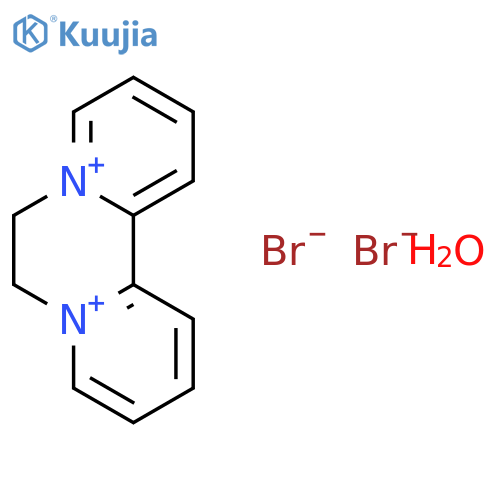 Diquat dibromide hydrate structure
