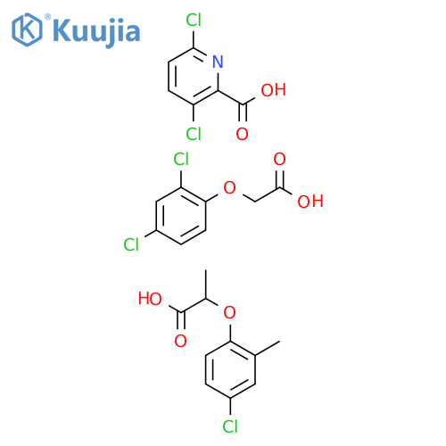 2-Pyridinecarboxylic acid, 3,6-dichloro-, mixt. with 2-(4-chloro-2-methylphenoxy)propanoic acid and (2,4-dichlorophenoxy)acetic acid (9CI) structure