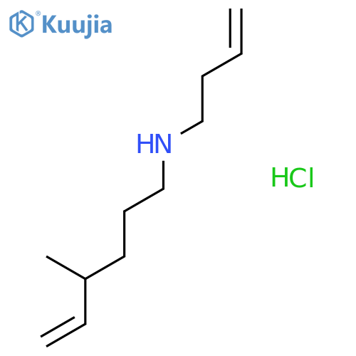 5-HEXEN-1-AMINE, N-3-BUTENYL-4-METHYL-, HYDROCHLORIDE structure