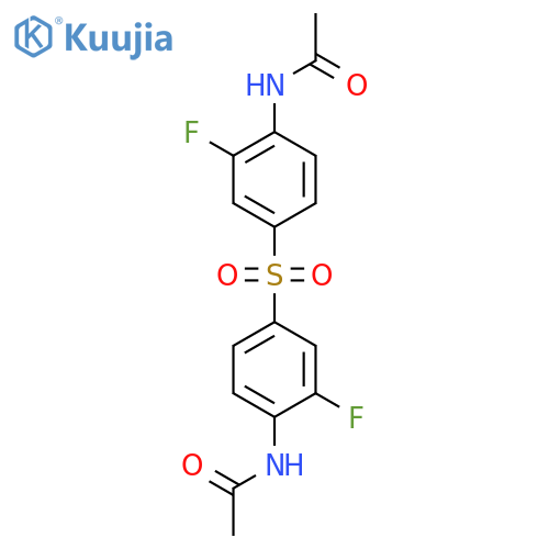 N,N'-[Sulfonylbis(2-fluoro-4,1-phenylene)]diacetamide structure