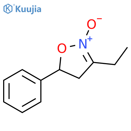 Isoxazole, 3-ethyl-4,5-dihydro-5-phenyl-, 2-oxide structure