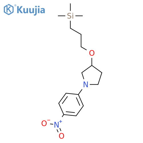 PYRROLIDINE, 1-(4-NITROPHENYL)-3-[3-(TRIMETHYLSILYL)PROPOXY]- structure